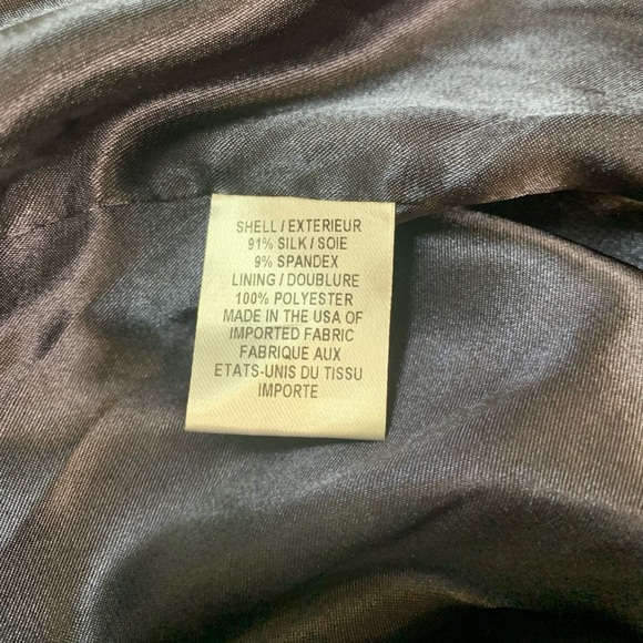 Milly Charcoal Elegant Ruffle Front Blouse size 10 - Picture 7 of 10